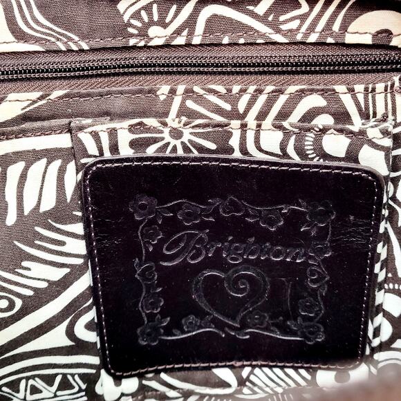 Brighton Barbados Crochet Leather Purse Raffia Handbag Boho Retro Style - Picture 14 of 15